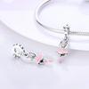 Authentic Charm Bead Charms Copper Pink Bowknot Ballet Girl Pendants Compatible With Charm Bead Charms Plata Bracelets Ideal For Women Women Jewellery