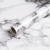 Tapet Autoadeziv Impermeabil Aspect Marmură Folie Vinil Autocolante de Perete Baie Bucătărie Dulap Decorare Cameră Hârtie Adezivă Decal