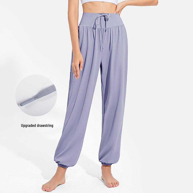 

Женские быстросохнущие брюки для йоги с высокой талией: Свободный крой, широкие манжеты, идеально подходит для фитнеса, походов, танцев и бега Extra Large