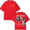 Lady Gaga Mayhem Tour Album 2025 Graphic T Shirts Unisex Women Vintage High Quality Clothing T-shirt Hip Hop Oversized Cotton Tees