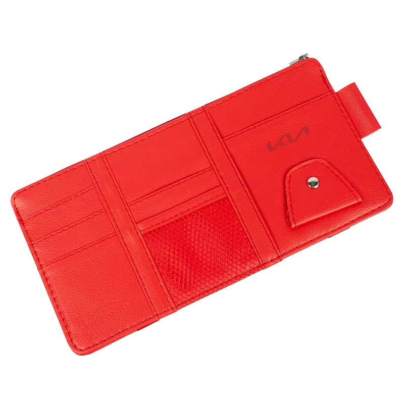 1Pcs Car Sun Visor Point Type Multi-function Storage Bag Car Accessories For Kia Rio Sportage R K3 K4 K5 K6 K7 K8 Ceed Sorento Cerato Soul
