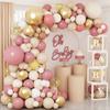 Zartes Rosa Gold Ballon Garland Arch Kit Hochzeit Geburtstag Party Dekoration Erwachsene Kinder Baby Dusche Decor Ballon Hochzeit Liefert