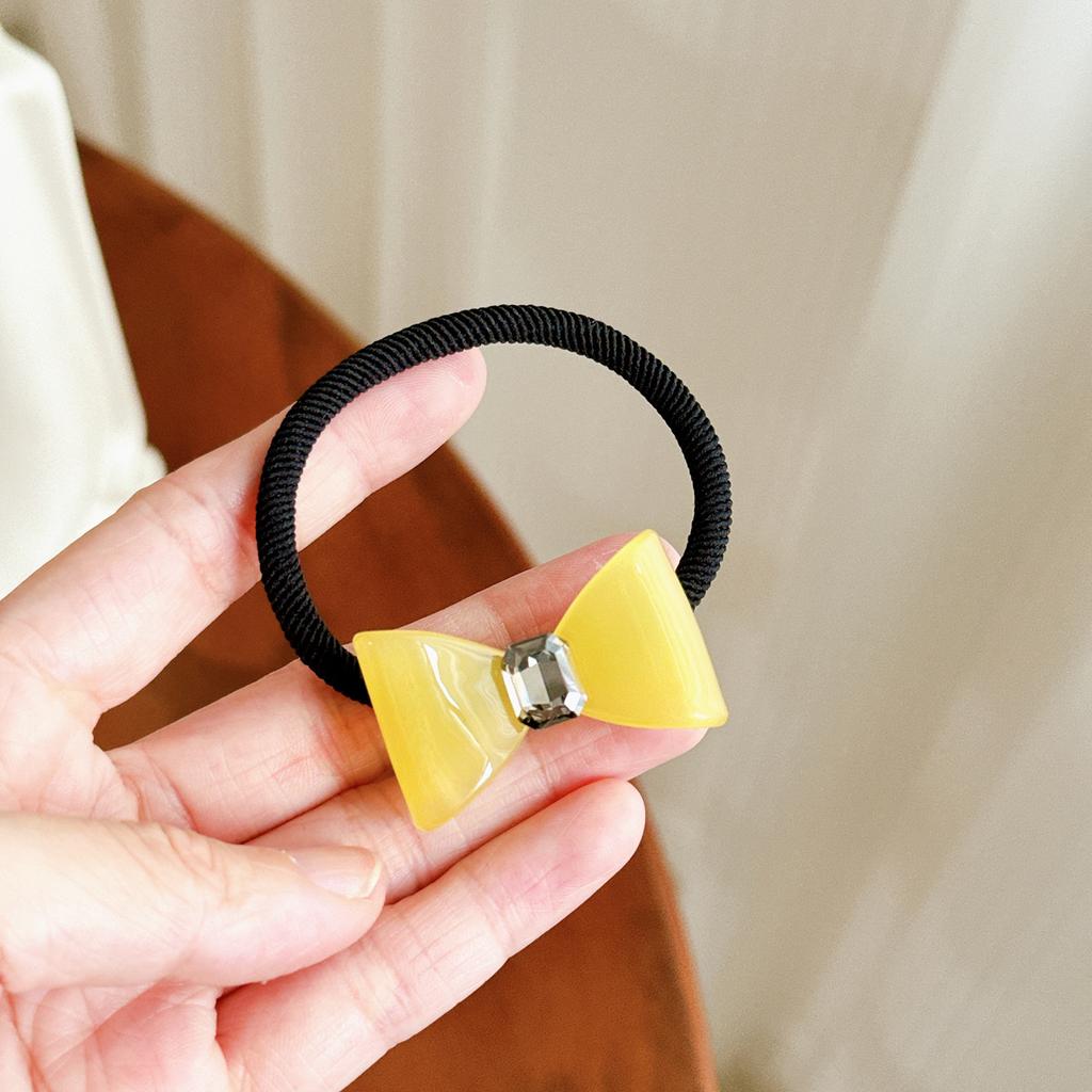 Bow Acetate Graceful Hair Accessories Collection Featuring Various Colorful Hair Ties And Clips
