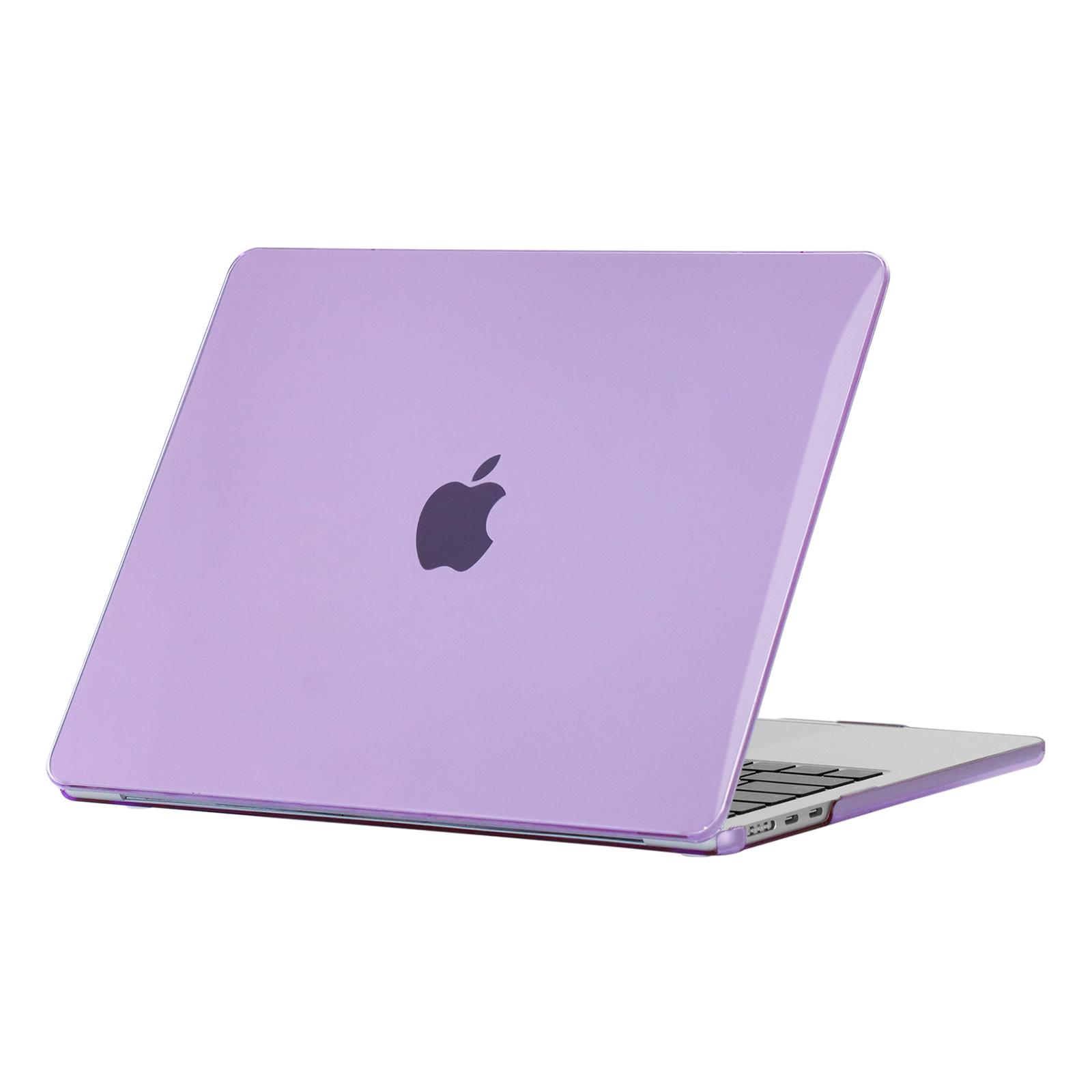 

Для Macbook Air 15 дюймов (2025)/(2024) A3114 M3/(2023) M2 A2941 Чехол для ноутбука Прозрачная жесткая защитная крышка из ПК Purple