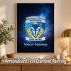 Warrington Wolves FC Custom Name Text 5D Diamond Painting Kit DIY Full Drill Diamond Art Decoration