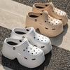 2025 Summer New Fashion Chunky Platform Clogs Slippers for Women Thick Bottom Non Slip Beach Sandals Woman Wedges EVA Sandals