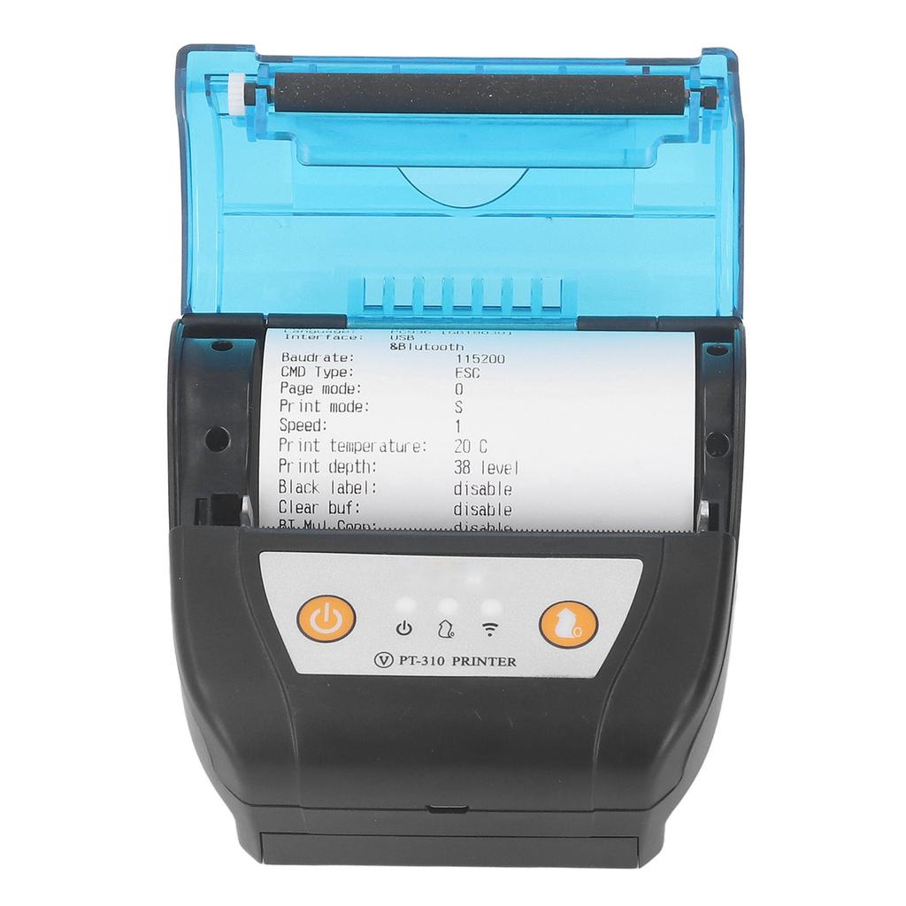 80mm Bluetooth Receipt Printer Portable Label Printer Wireless Thermal Printing Machine Built In Battery
