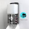 HLK Smart Sensor Touchless Soap Dispenser with Alcohol Disinfection Wall-Mounted Refillable Bottle for Hotel & Hospital Use