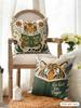 Go Get Em Tiger Cushion Cover Natural Linen Organic Fabric Double-Sided Printing Breathable Perfect For Home Decor