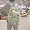 Trendy Teenager Girl Cute Bear Schoolbag High Value Junior High School Student Pupil Backpack Waterproof Nylon Book Bag Children Holiday Surprise Gift