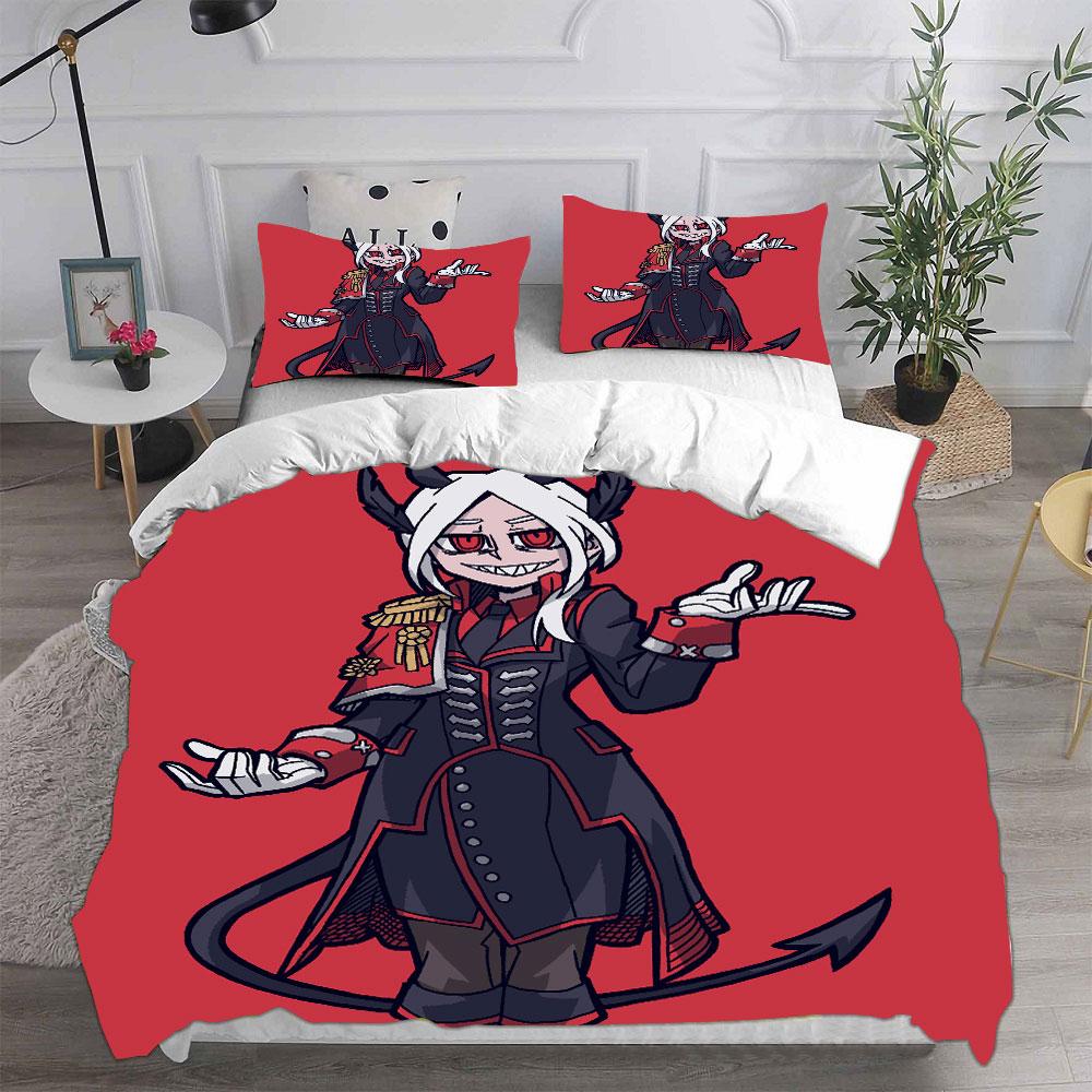 New Game Helltaker Bedding Sets Comforter Quilt Bed Cover Duvet Cover Pillow Case 2-3 Pieces Sets Kids Adult Size Home Textiles