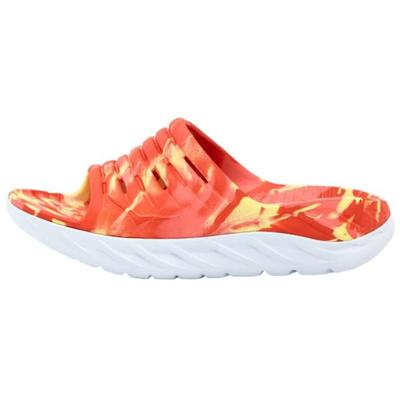 Hoka One One Ora Recovery Slide Swirl Jaune Poire Fiesta Baskets Unisexe 1126856-YPFS