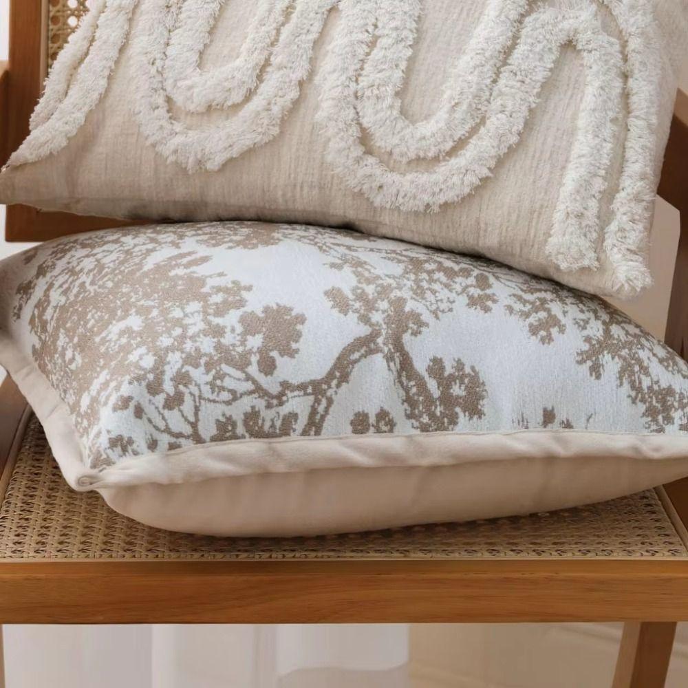 Brown Coffee Pillow Covers Nordic Style Cushion Cover High-end Sofa Pillowcase  Bedroom