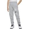 Knitted Sweatpants Letter Logo Print Fleece Lined Comfortable Toned Dark Kids' DX5160-063