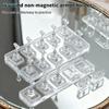 Transparent Acrylic Nail Display Stand Mannequin Holder for Press On Nails Without Magnet Training Base