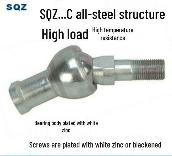Bent Rod End Joint Bearing with Ball Joint SQ/SQZ5 - Sizes 6 to 22-RS