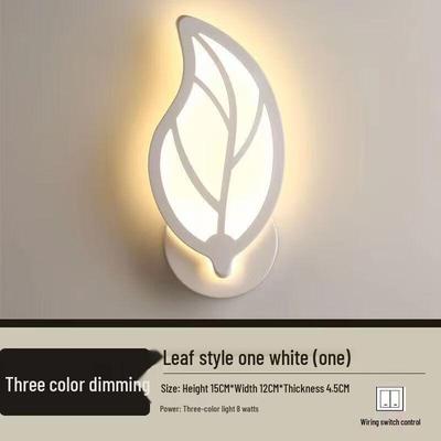 Modern Minimalistisk Blad LED Vägglampa