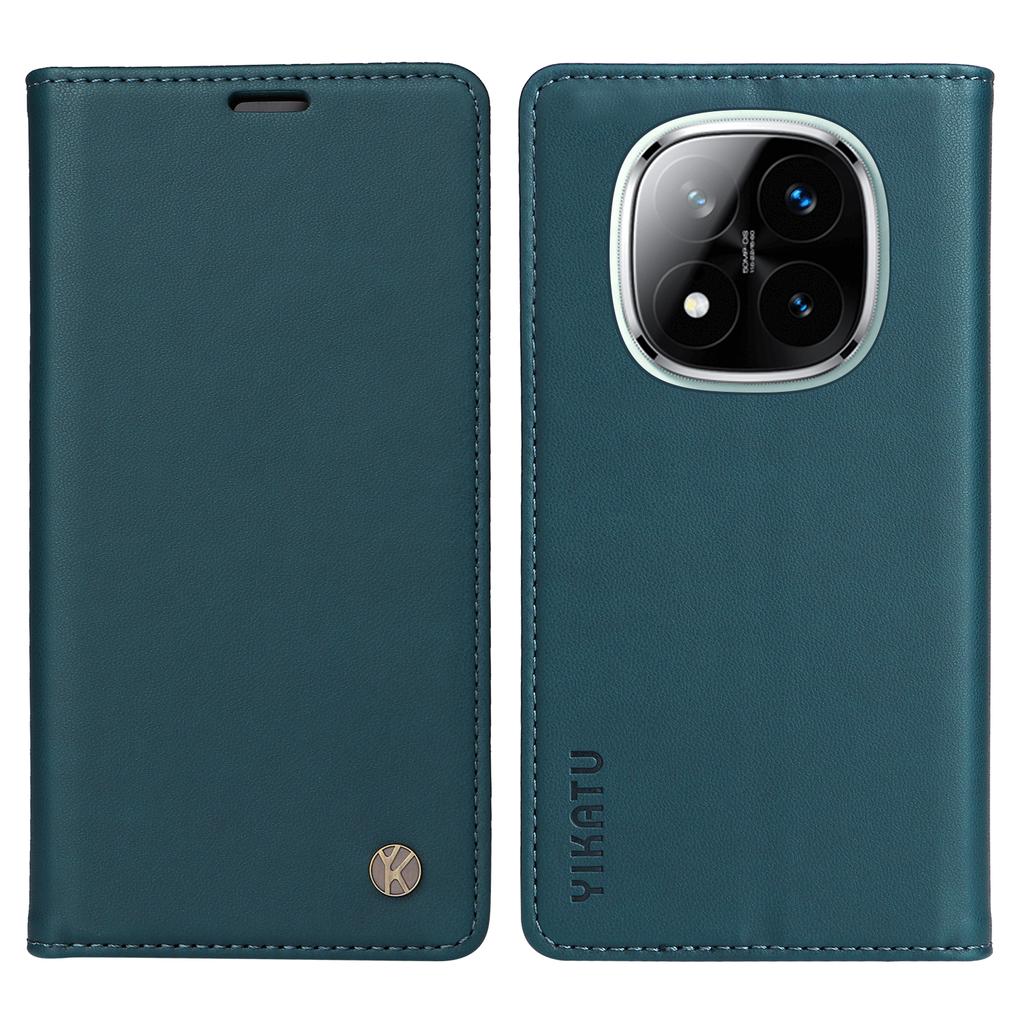 YIKATU YK-001 For Xiaomi Redmi Note 14 Pro+ 5G/Note 14 Pro 5G/Poco X7 5G Case Stand Leather Phone Cover Strong Magnetic Closure