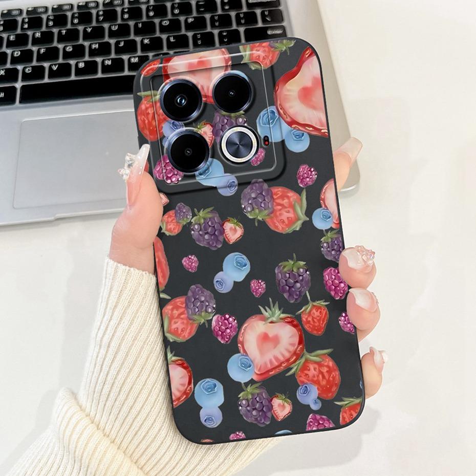 Beautiful Floral Phone Case For Infinix Note 40 4G / Note40 Pro / Note 40 Pro+ (40 Pro Plus) Soft Silicone Cover Bumpers