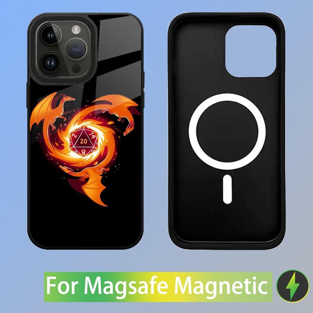 Game D-Dungeons D-Dragons D-DND Phone Case For iPhone 16,15,14,13,12,11,Plus,Pro,Max Mini Magsafe Magnetic Wireless Charging