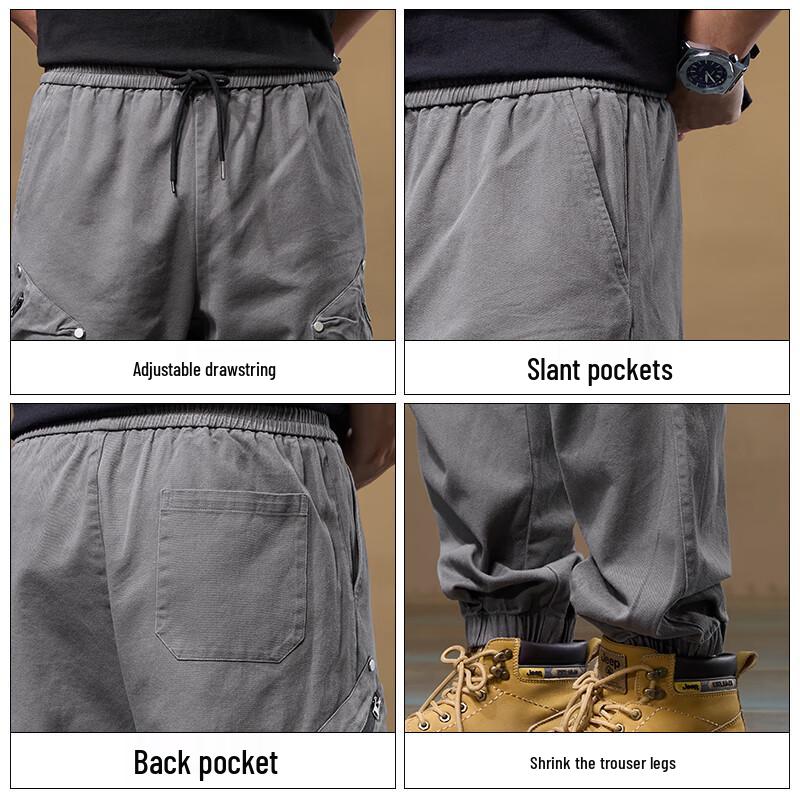 Jeep Men's Tapered Casual Cargo Pants