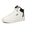 Anta Life Collection Anti Slip Wear Resistant High Top Skateboard Shoes Men's White Black Sneakers 912038010-17
