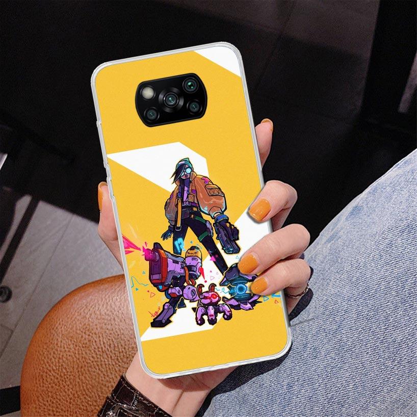 Valorant Killjoy Phone Case For Xiaomi Poco X7 X6 X5 Pro F7 Ultra Redmi 15C 15 13C 13 12C 12 10 10A 10C 9 9A 9C 9T Cover Poco X7