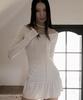 511Bijeon Aerial Tie Shirring Dress , Ivory