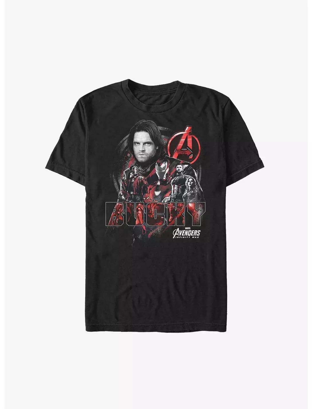 

Genuine 2026 Bucky Avengers Squad Comic Print Plus Size Men s and Women s Short Sleeve Relaxed Crew Neck T-Shirts 4XL