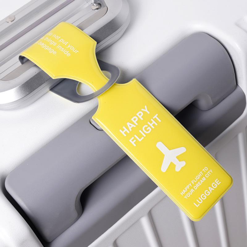 PVC Luggage Tag: Anti-lost Creative Suitcase Label for Travel Trolley & Boarding Pass