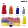 Colorful Wire Connectors Nuts Insulated Spiral Crimping Cap Twist Caps Nuts  Electrical