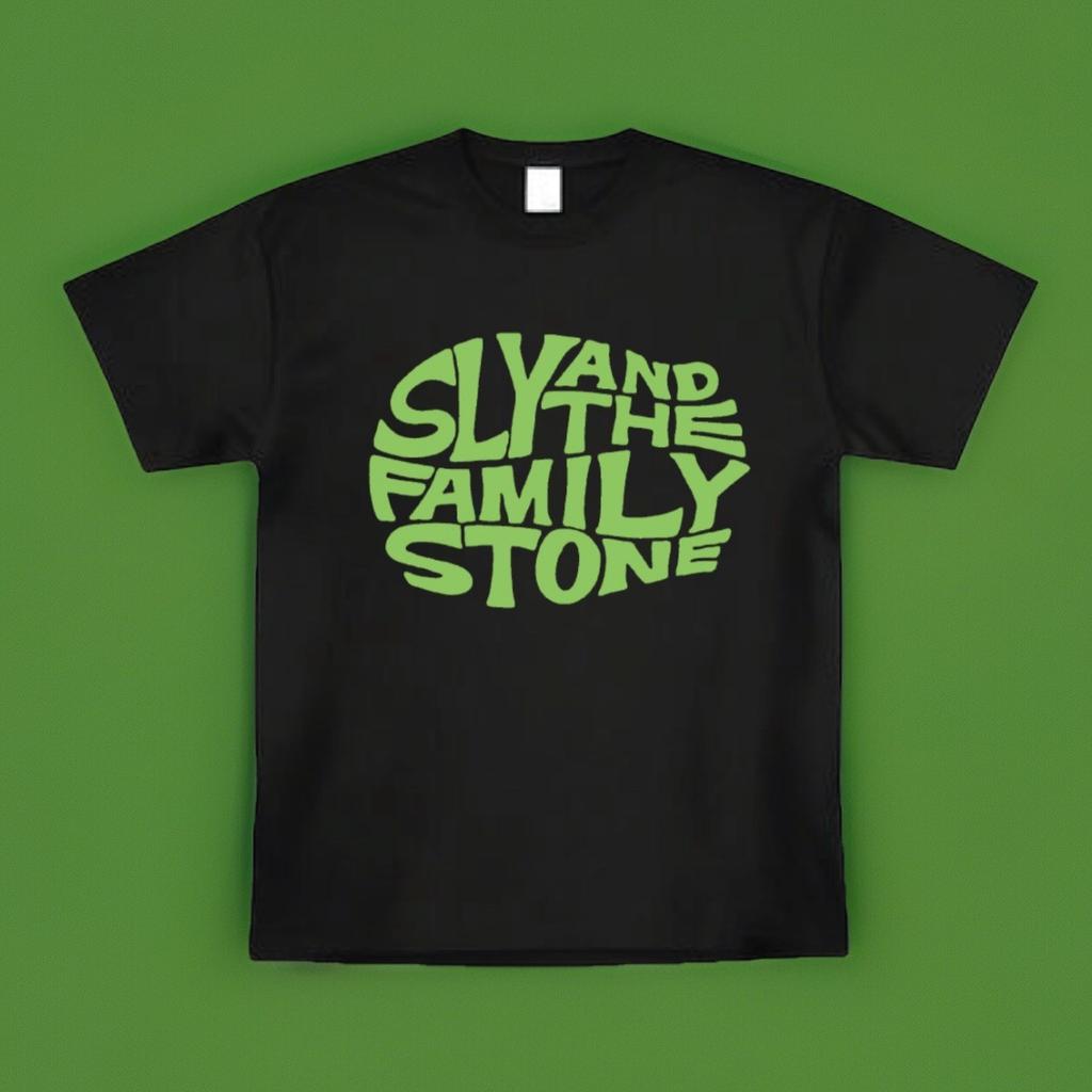 Sly And The Family Stone Herren T-Shirt Unisex Schwarzes T-Shirt S-5XL 2025 RIP