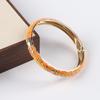 Traditional Flower Bangle Enamel Women's Hand Bracelet Vintage Cloisonne Bangle  Jewelry Gifts