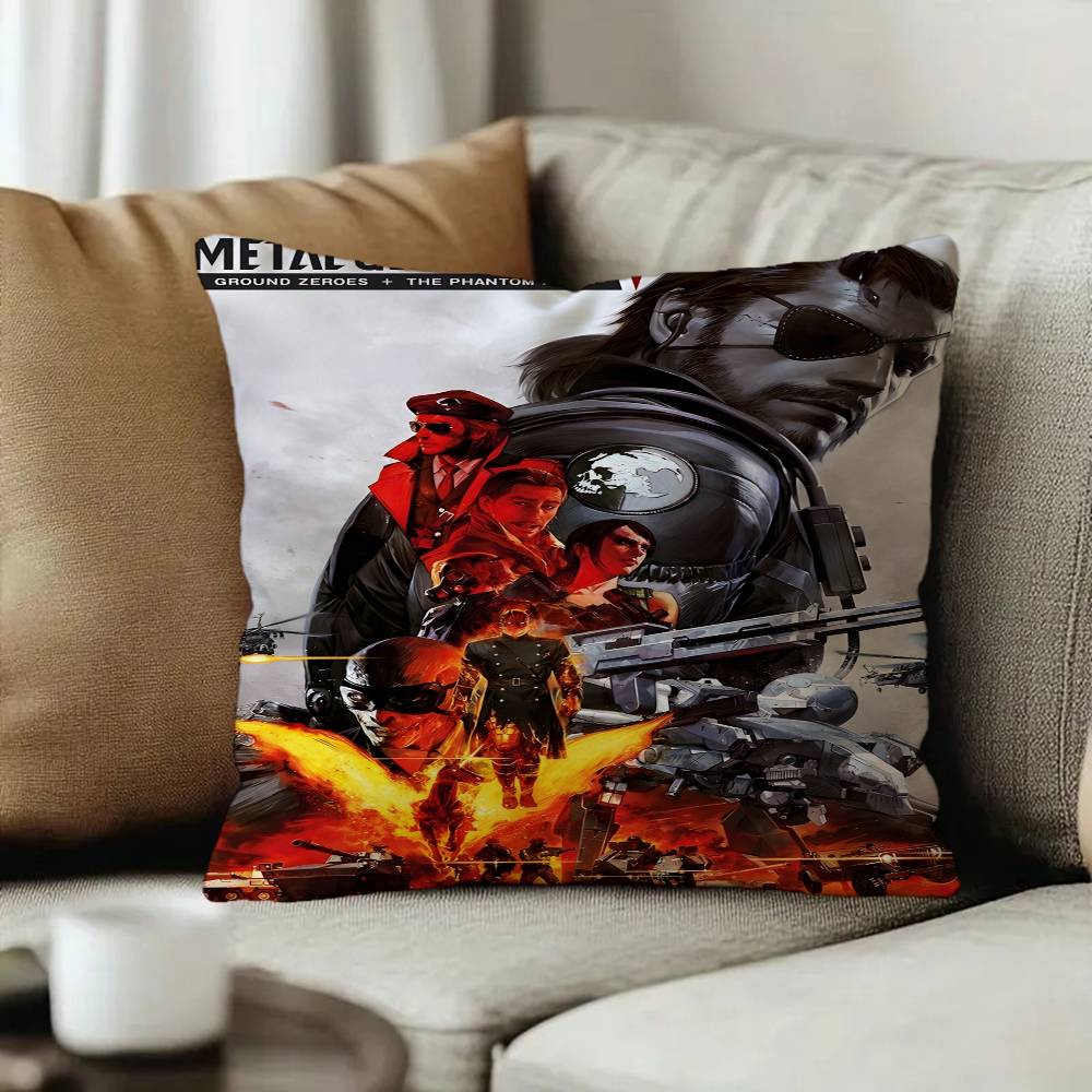 Game Metal Gear Solid Solid 2 3 4 Lucky Dragon pillow cover sofa cushion cover home room decoration children gift