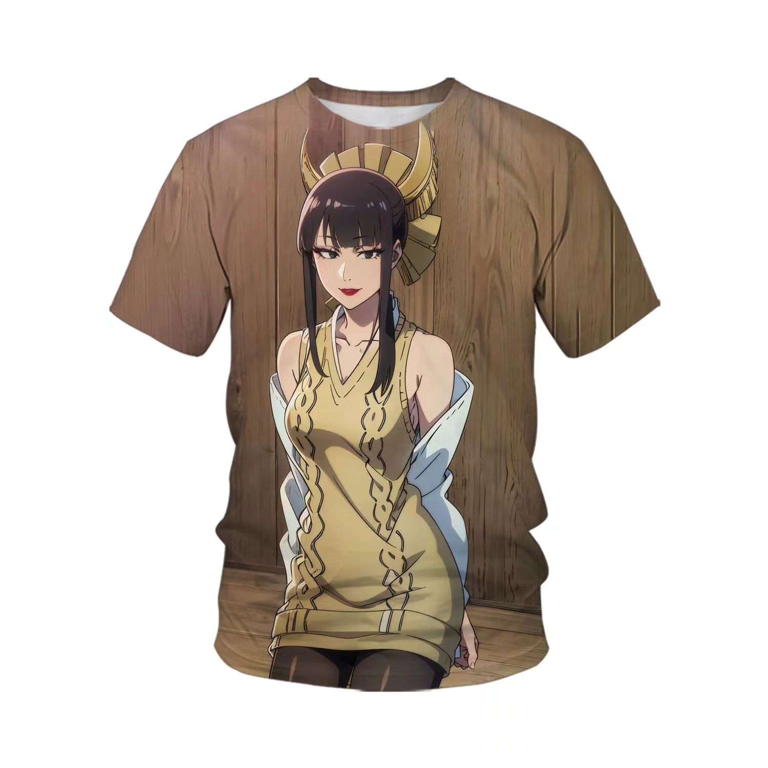 

Летняя модная футболка с короткими рукавами для учеников начальной и средней школы Аниме Актриса 6XL