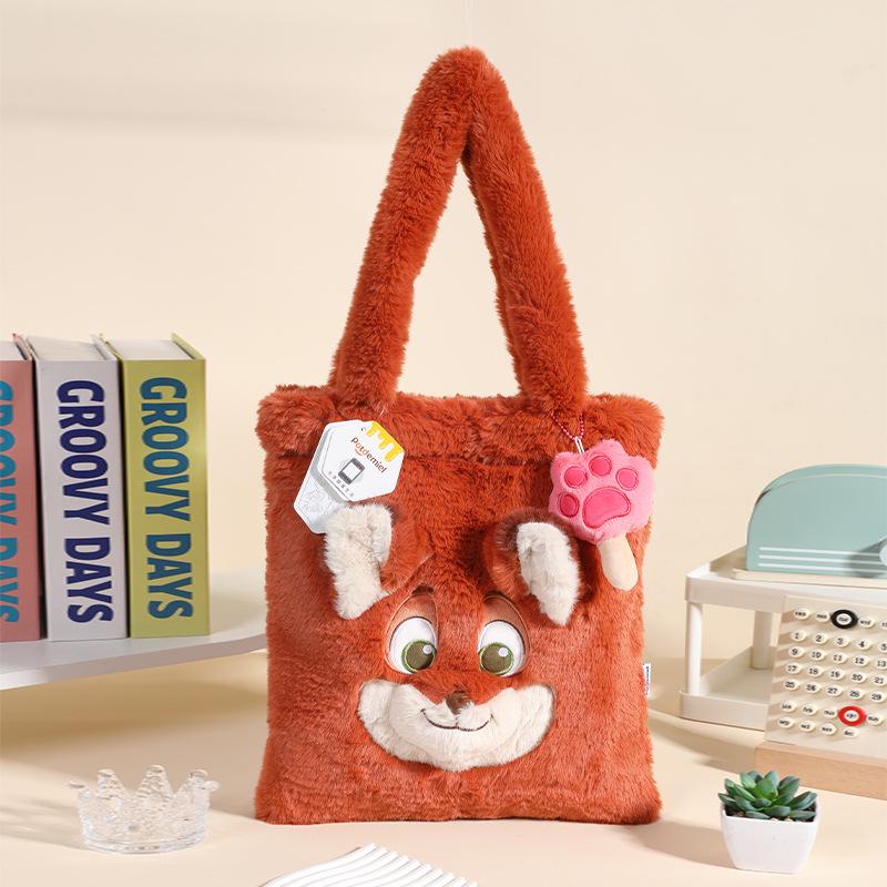 Disney Judy, Nick, Stitch, Lotso, and Marie Plush Shoulder & Crossbody Bag Set
