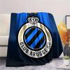 1PC Club Brugge KV Patterned Flannel Blanket Suitable For All Seasons for Home Decor Warmth and Comfort Gifts Holiday Present