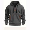 Men's Sweatshirts Hoodies Zippered Multi-pocket Pullovers Men's Sports Casual Jackets