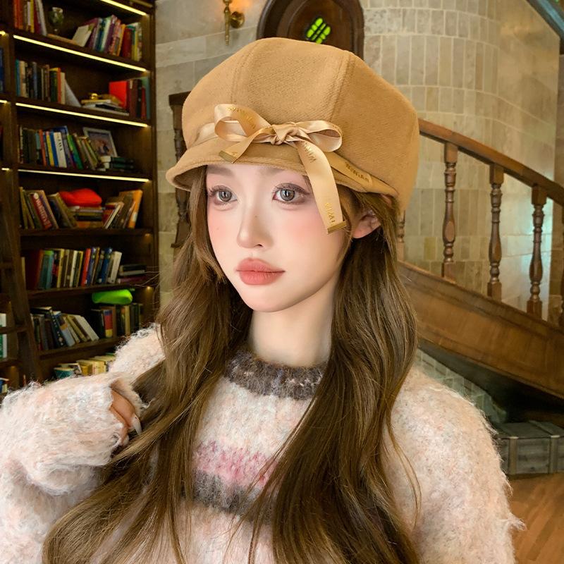 1pc Women's Casual Beret Hat for All Seasons,Breathable Comfortable Solid Color Octagonal Cap,Suitable for Daily Outings,Travel