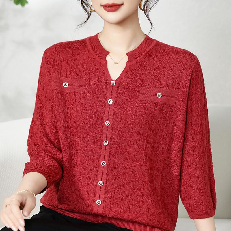 QingHe Cashmere Damski sweter z 30% kaszmiru - Miękki i ciepły pulower z mieszanki wełny