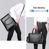 Qipilong Men's Top-Grain Leather Business Briefcase