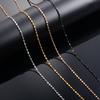 Dainty Women Necklace Glitter Cable Chain Stainless Steel Jewelry Accessories On Neck Collar for Ladies Choker DIY Gift
