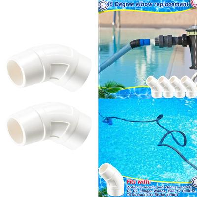 Sada na výměnu 45stupňového hadicového konektoru po 2 baleních, automatický čistič bazénů pro Zodiac W70244 W90146 R0532500 K12097 AXV151