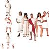Nowe Kostiumy Cosplay na Halloween dla Pary: Arabski Książę, Grecka Bogini, Królowa, Księżniczka - Na Występy Sceniczne, W Różnych Rozmiarach i Kolorach
