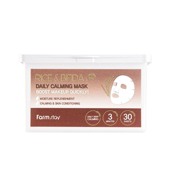 Farmstay Rice & Bifida Daily Calming Mask 350g (30 sheets) Daily Calming Mask (30 sheets)