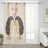 Chinese Panda And Bamboo Window Curtains Curtains for Living Room Decorative Items Living Room