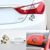 Fashion Rose Flower Car Vehicle Light Lamp Brow Decor Rearview Mirror Sticker