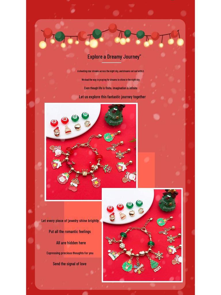 Christmas Runaway Princess DIY Bracelet Blind Box for Kids