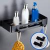 Bathroom Shower Storage Shelf Wall Mounted Shampoo Holder Punch/Punch-free