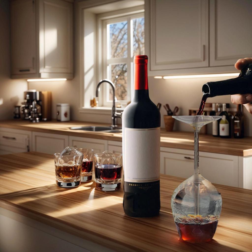 Unique Inverted Wine Glass For Spirits Cocktails, Home Bar Decor, 400ml Upside Down Wine Glass, Valentine's Day Birthday Gifts